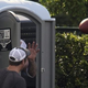Image for article titled Jeremy Shockey, Multitasking In A Port-A-Potty